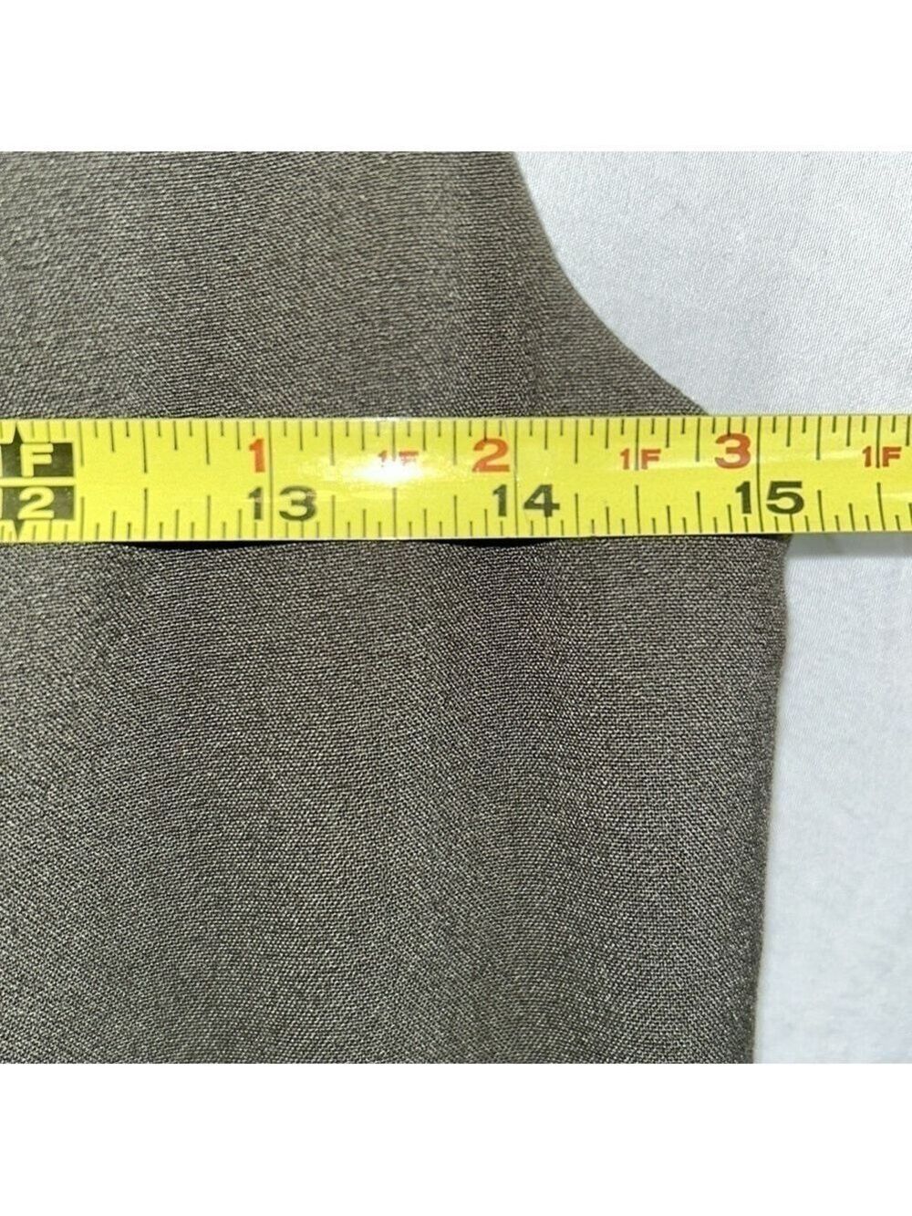Unique deep Green/Brown Zipper Dress: Size 4 - Picture 6 of 8